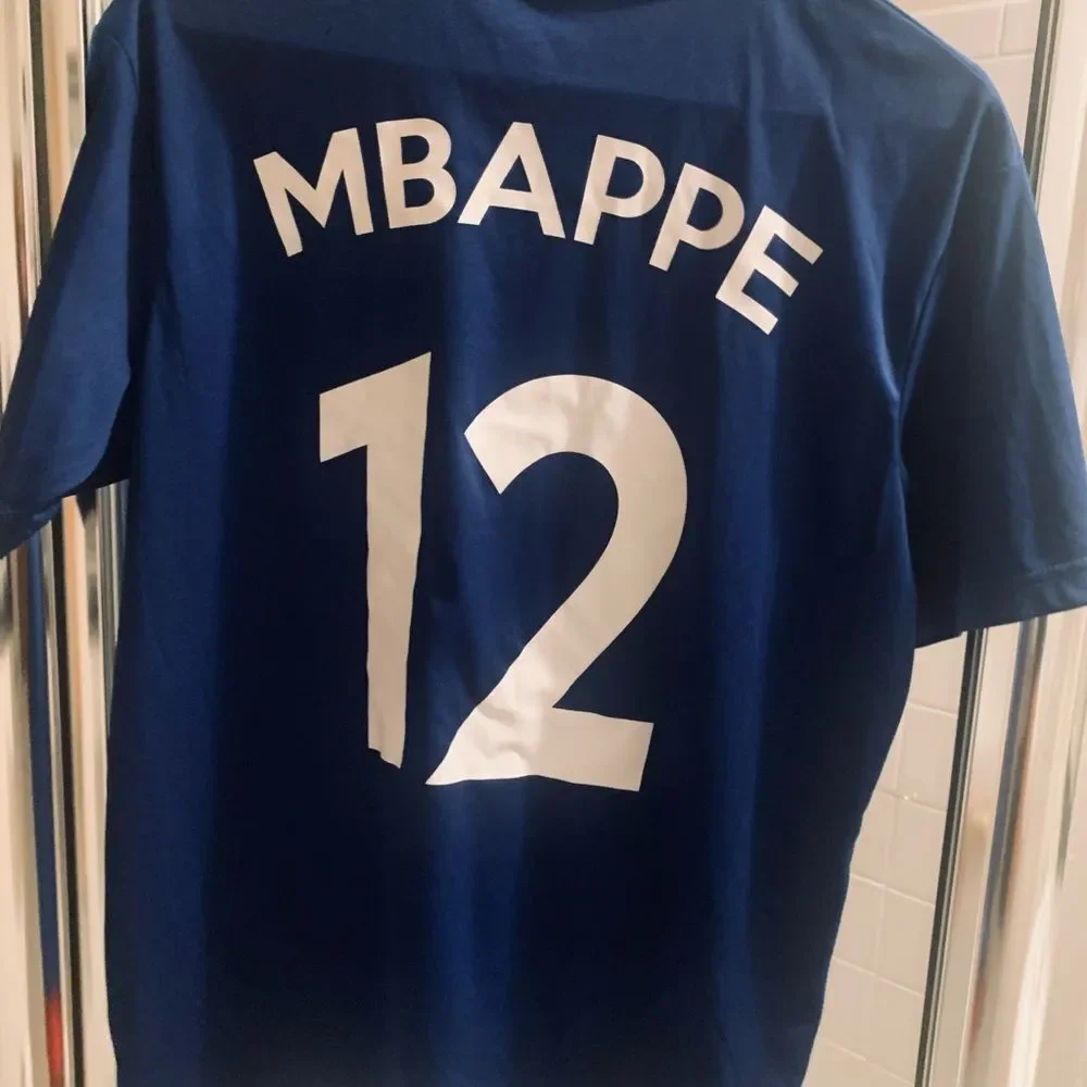 Kilian Mbappe Jersey - Medium - Navy Blue Shirt - Soccer Jersey - World Cup